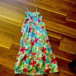 Girls floral maxi dress